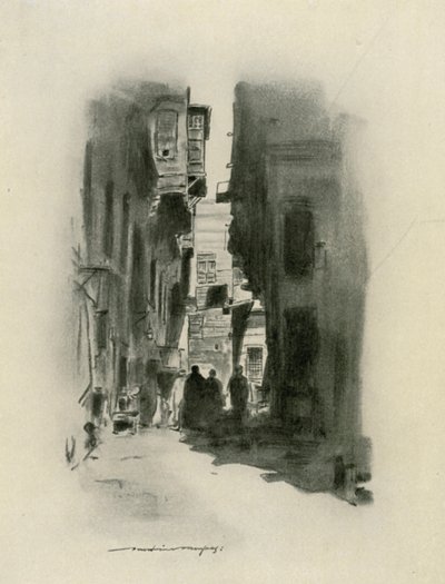 A Cairo Street by Mortimer Ludington Menpes